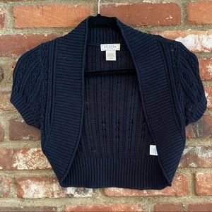 Black knit shrug